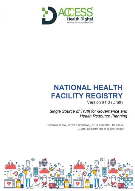 national health facility registry